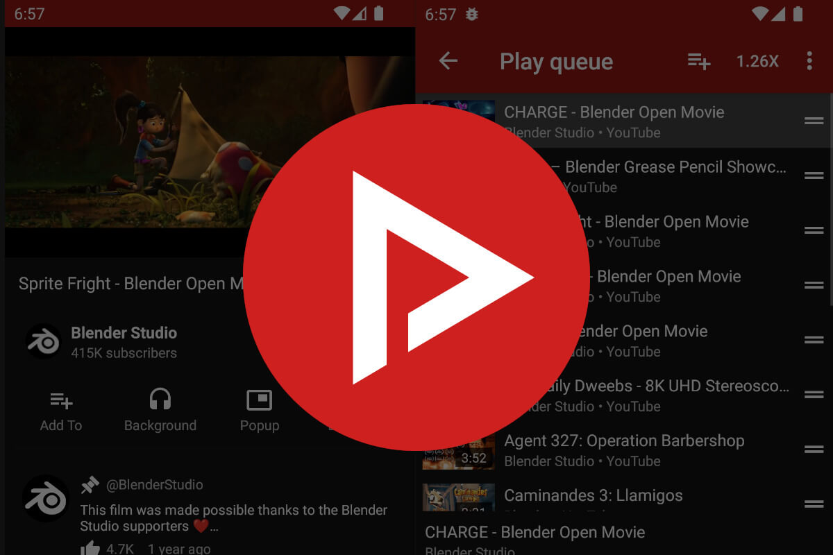 NewPipe: YouTube without Ads (Android only)